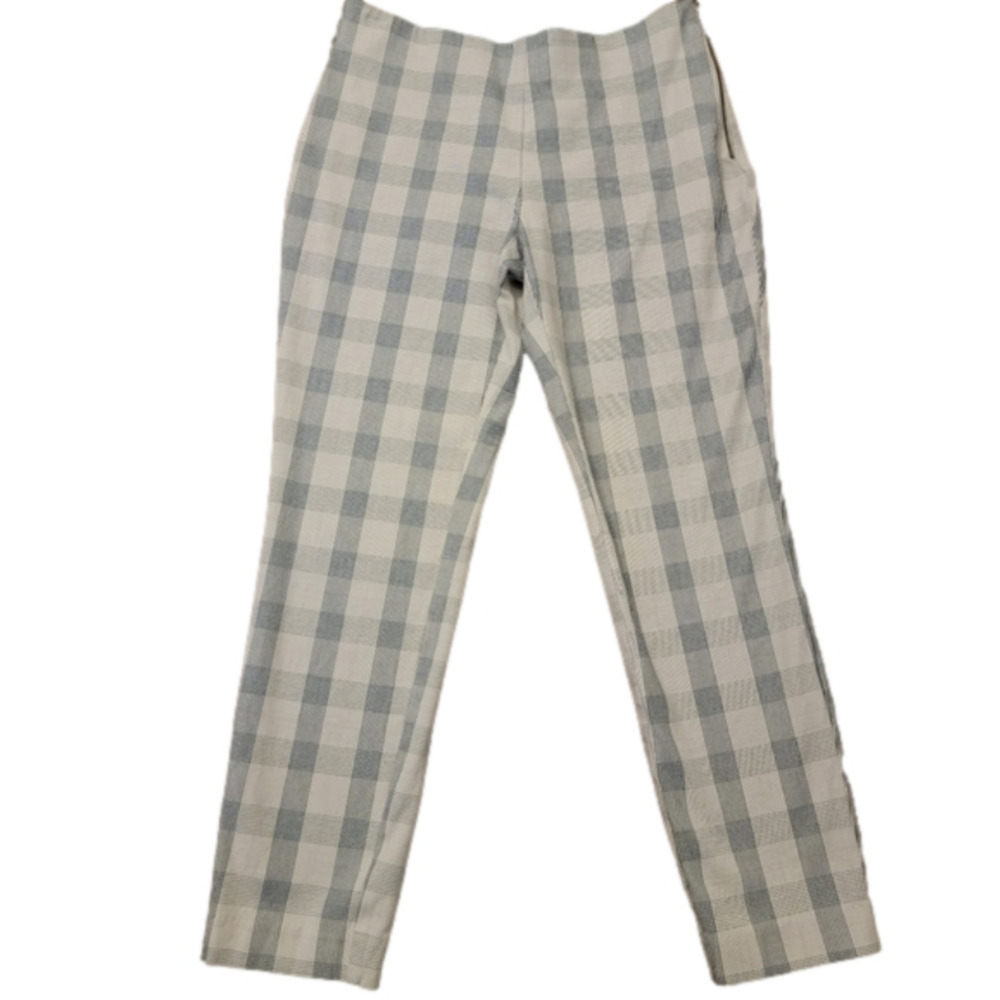A New Day Cropped Plaid straight leg Pants Size 6